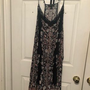 Black floral dress